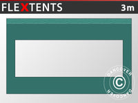 Sidewall w/panorama window for FleXtents, 3 m, Green