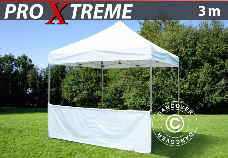 Half sidewall for FleXtents PRO Xtreme, 3 m, White