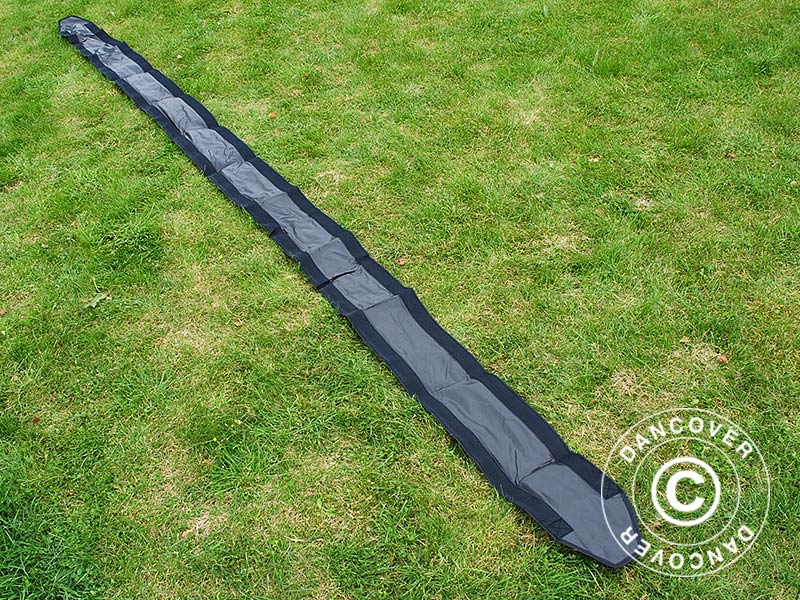 Raingutter 6 m, Black, for FleXtents