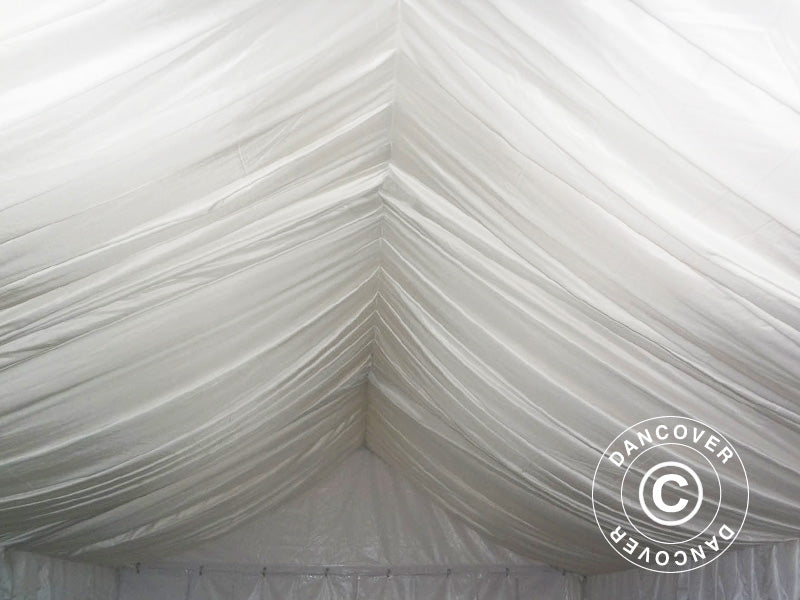 Marquee lining and leg curtain pack, White, for 5x10 m marquee SEMI PRO Plus