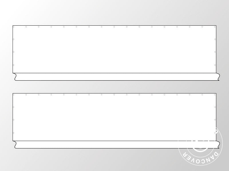 Sidewalls w/o windows for marquee PLUS 12 m, 2 pcs, White