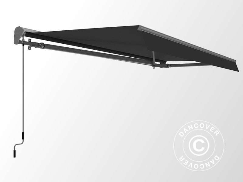 Awning w/Crank handle, 2.95x2.5 m, Grey/Grey Frame