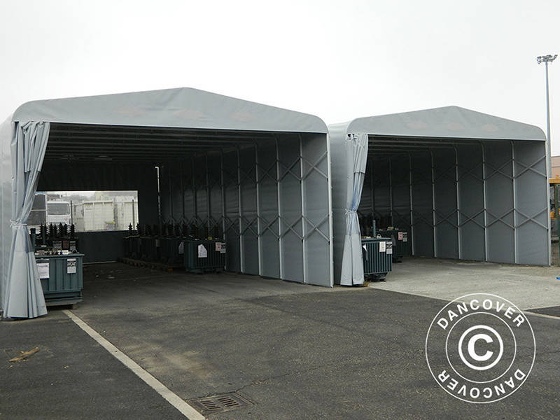 Storage shelter Maxi Box, 6x8.24x3.86 m, Grey