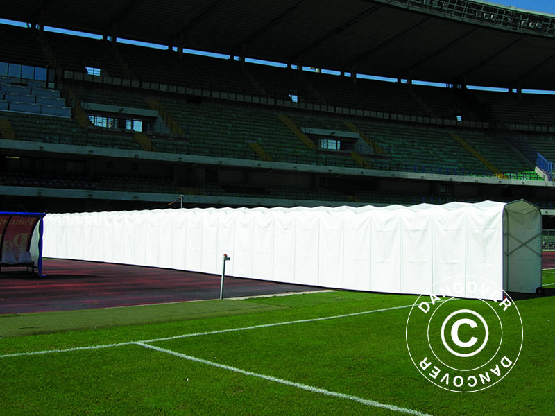 Retractable tunnel, 2x10.3x2.2 m, White