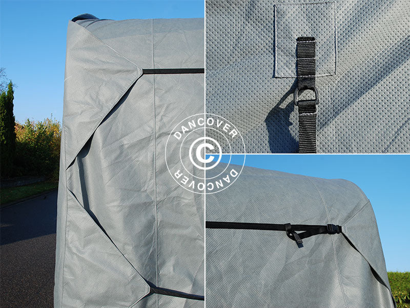 Caravan cover, 5.2x2.5x2.25 m, Grey