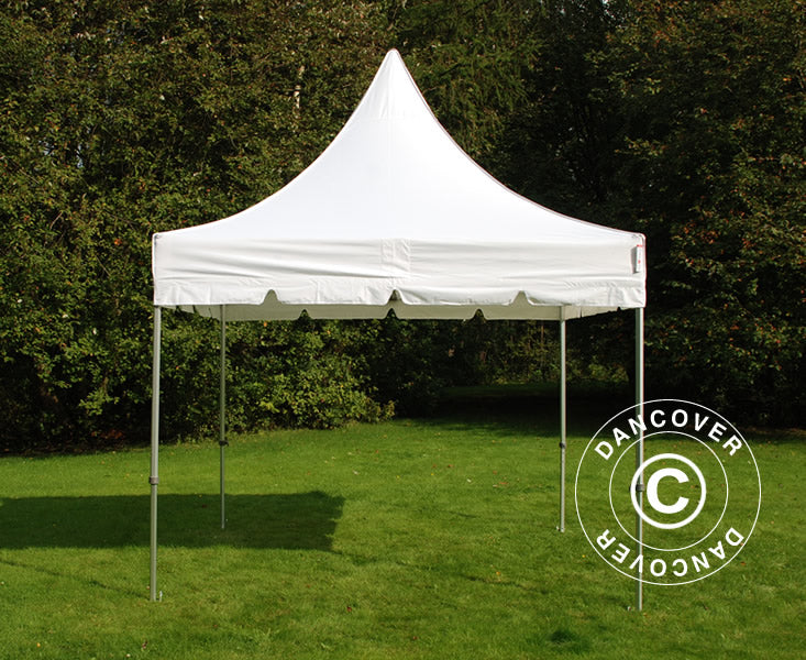 Pop up gazebo FleXtents PRO Peak Pagoda 3x3 m White, incl. 4 sidewalls