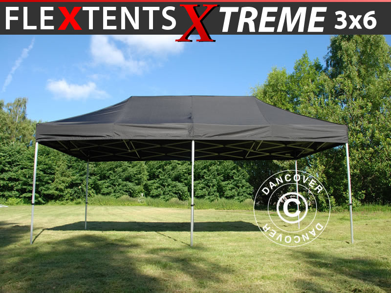 Pop up gazebo FleXtents Xtreme 50 3x6 m Black