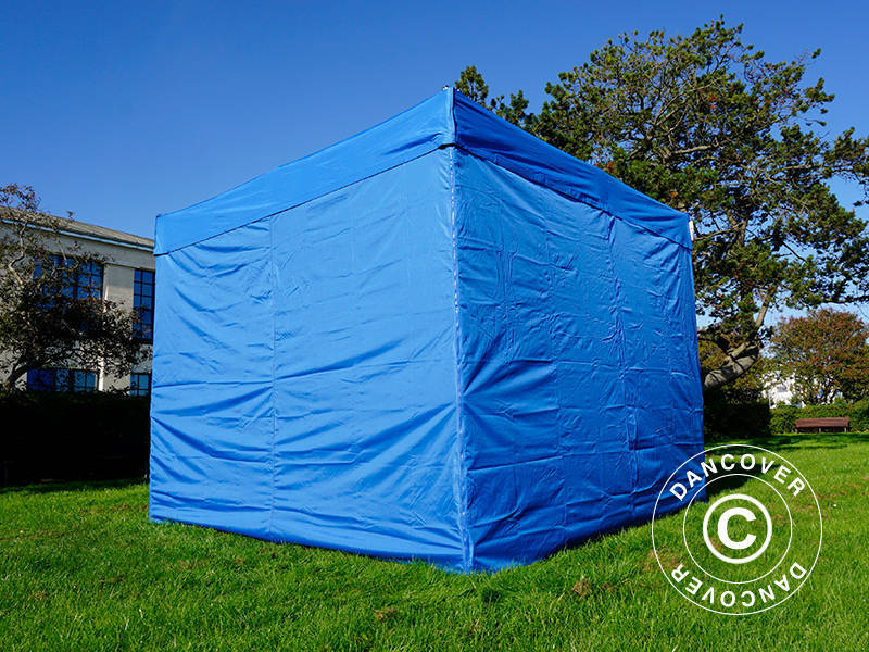 Pop up gazebo FleXtents Xtreme 60 3x3 m Blue, incl. 4 sidewalls