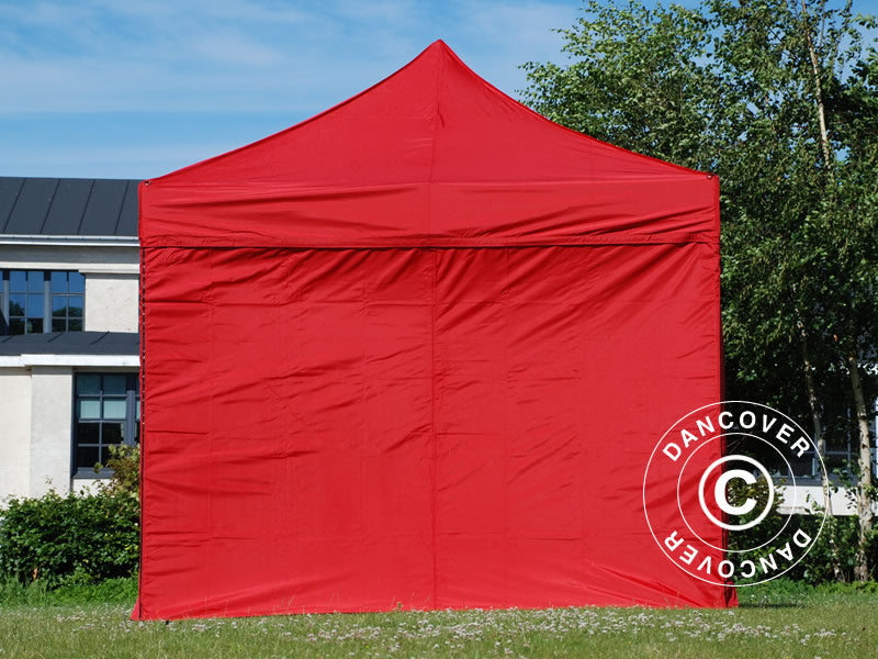 Pop up gazebo FleXtents Xtreme 60 3x3 m Red, incl. 4 sidewalls