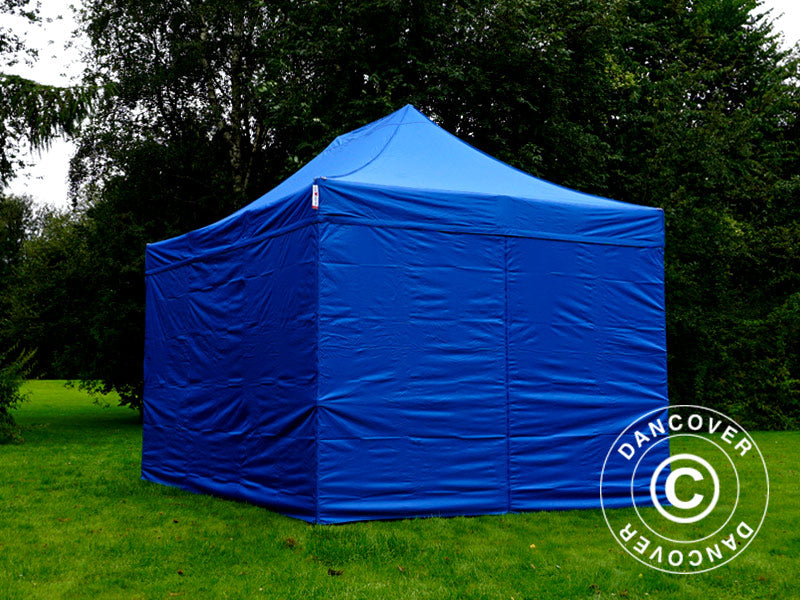 Pop up gazebo FleXtents PRO 3x4.5 m Blue, incl. 4 sidewalls