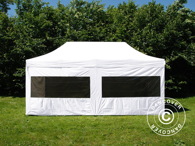 Pop up gazebo FleXtents Xtreme 50 3x6 m White, Flame retardant, incl. 6 sidewalls