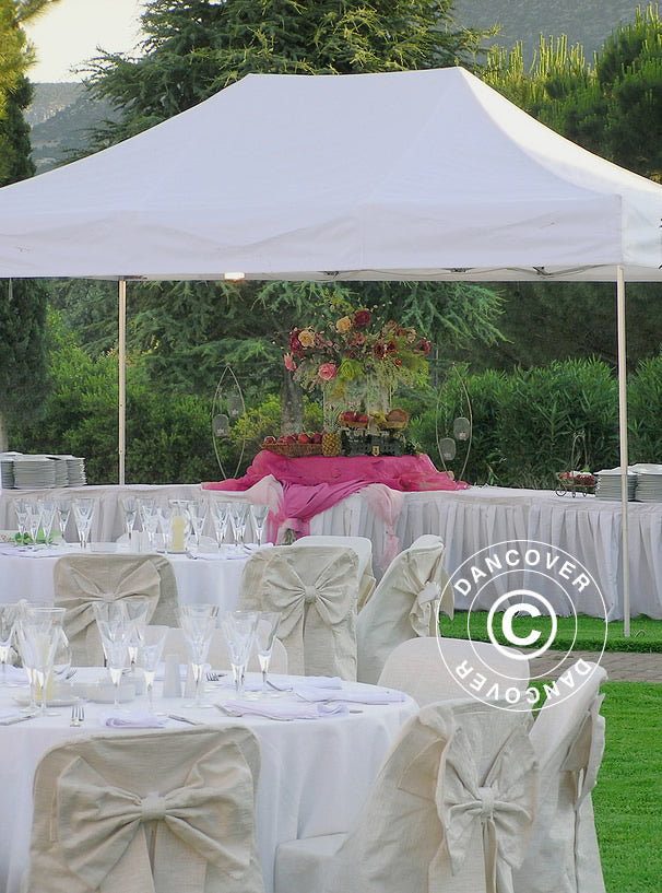 Pop up gazebo FleXtents PRO 4x6 m White, Flame retardant, incl. 8 sidewalls