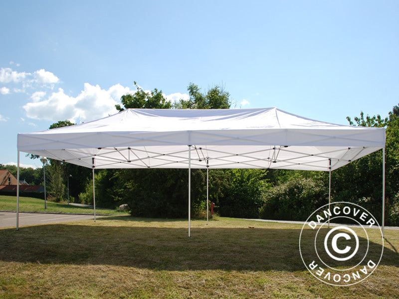 Pop up gazebo FleXtents PRO 4x8 m White, Flame retardant, incl. 6 sidewalls