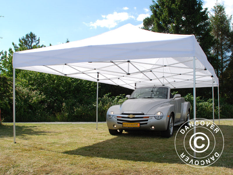 Pop up gazebo FleXtents PRO 4x8 m White, Flame retardant, incl. 6 sidewalls
