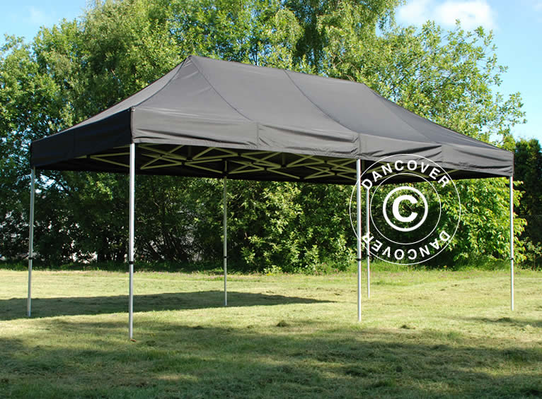 Pop up gazebo FleXtents Xtreme 60 3x6 m Black, incl. 6 sidewalls