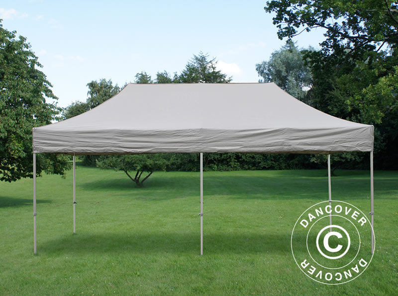 Pop up gazebo FleXtents PRO 3x6 m Latte, incl. 6 sidewalls