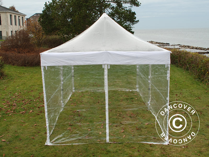 Pop up gazebo FleXtents Xtreme 50 4x6 m Clear, incl. 8 sidewalls