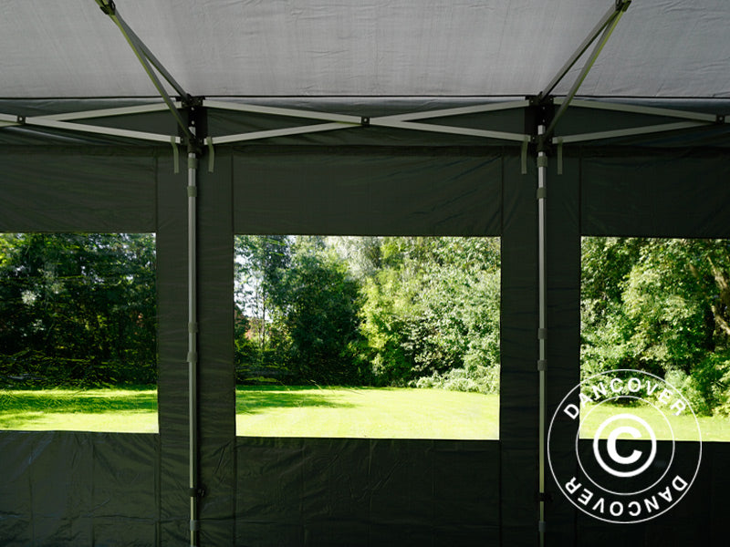 Pop up gazebo FleXtents Xtreme 50 4x6 m Grey, incl. 8 sidewalls