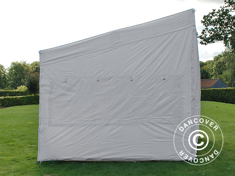 Pop up gazebo FleXtents PRO Trapezo 2x3 m White, incl. 4 sidewalls