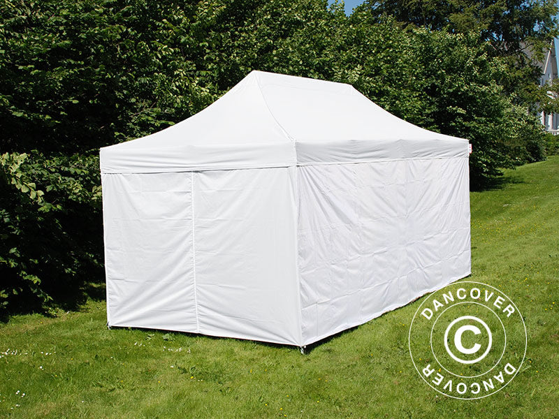 Pop up gazebo FleXtents® PRO, Medical & Emergency tent, 3x6 m, White, incl. 6 sidewalls