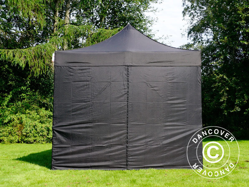 Pop up gazebo FleXtents PRO Steel 3x4.5 m, Black, incl. 4 sidewalls