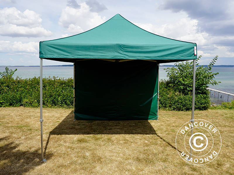 Pop up gazebo FleXtents PRO Steel 3x3 m Green, incl. 4 sidewalls