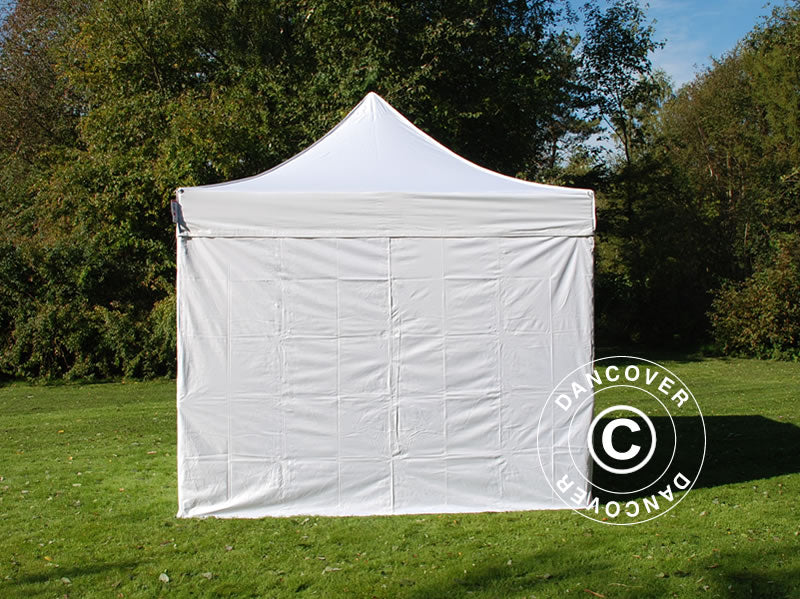 Pop up gazebo FleXtents Steel 3x3 m White, incl. 4 sidewalls