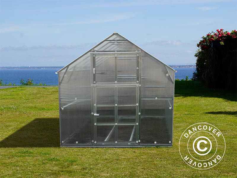 Greenhouse polycarbonate TITAN Classic 480, 4.9 m², 2.35x2.12 m, Silver