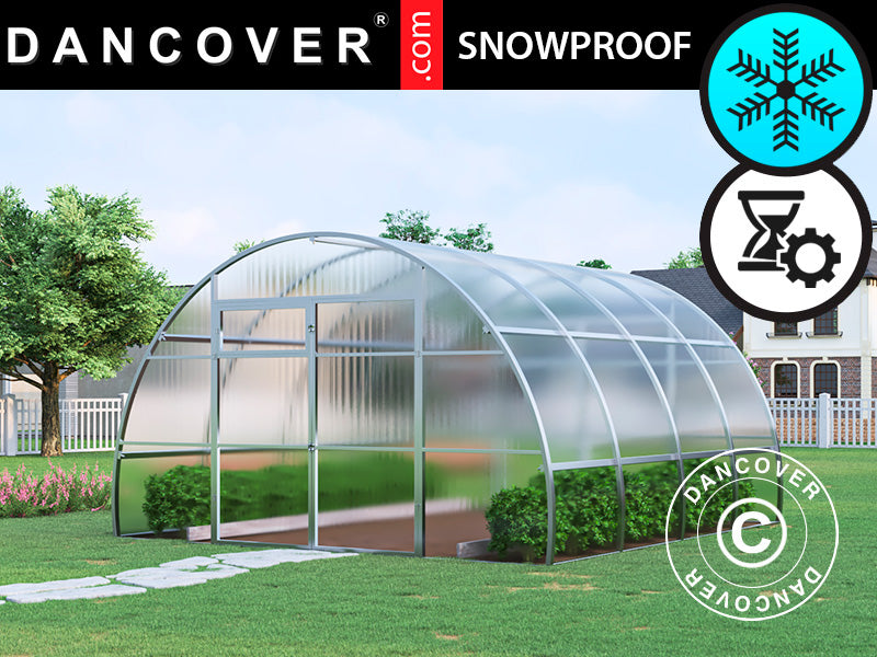 Greenhouse polycarbonate, Strong NOVA 16 m², 4x4 m, Silver