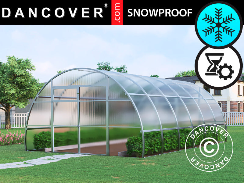 Greenhouse polycarbonate, Strong NOVA 24 m², 4x6 m, Silver