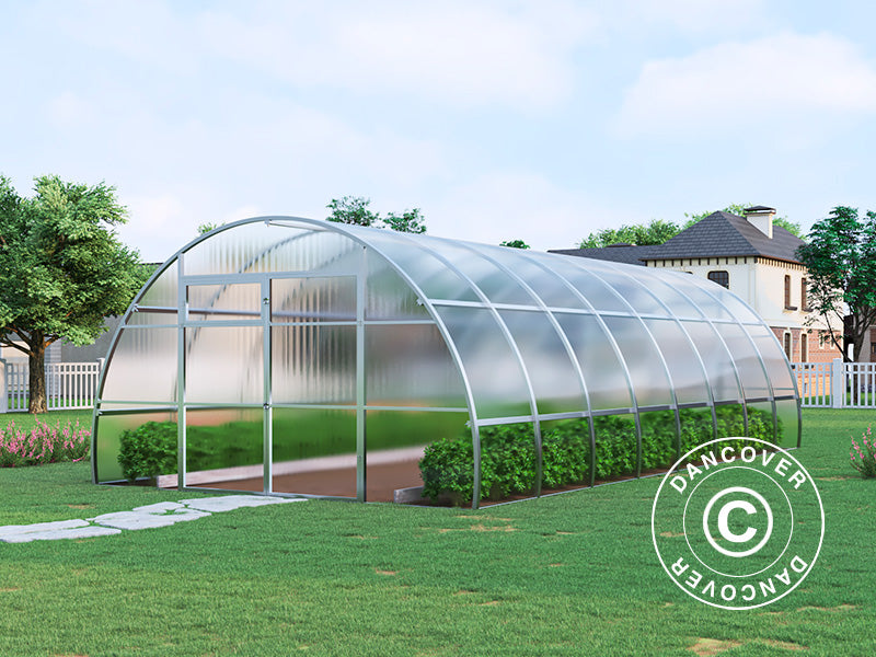 Greenhouse polycarbonate, Strong NOVA 32 m², 4x8 m, Silver