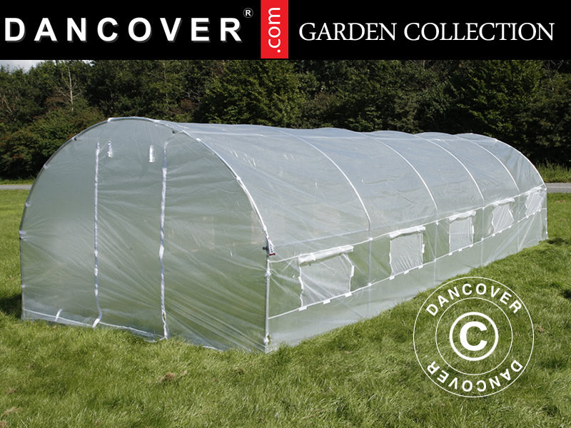 Polytunnel Greenhouse 4x10.6x2 m, 42.4 m², Transparent