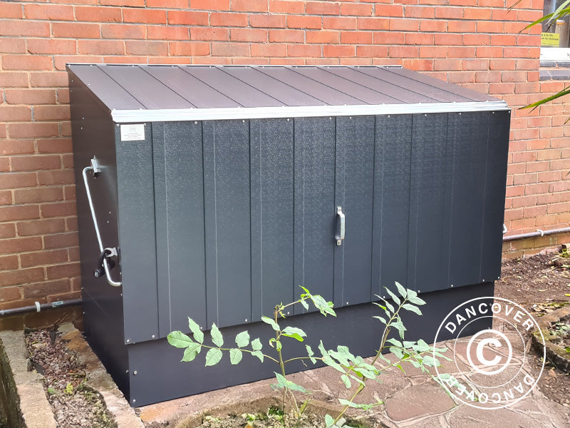 Bike storage, Bicycle Storage Box, Trimetals, 1.96x0.89x1.33 m, 1.74 m²,  Anthracite