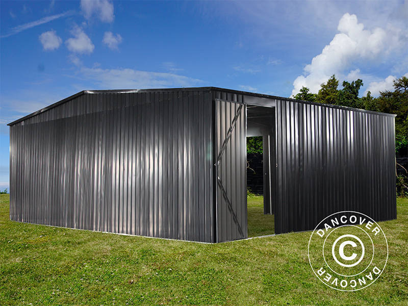 Metal garage double 6.37x5.13x2.41 m, 31.74 m², ProShed®, Anthracite