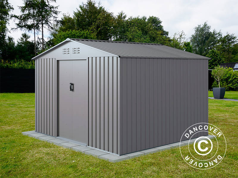 Garden Shed 2.77x2.55x1.92 m, 7.06 m², ProShed®, Aluminium Grey