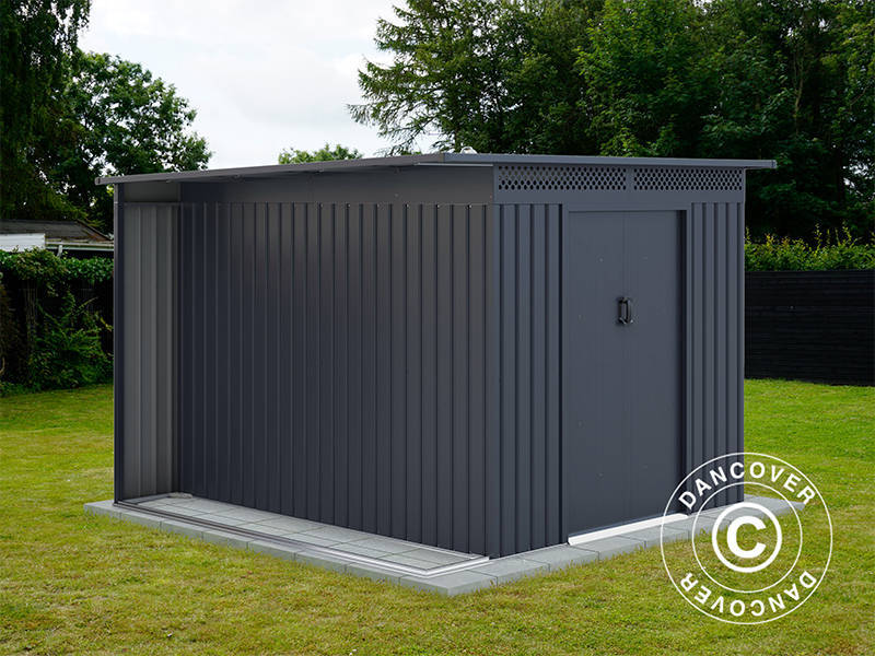 Garden Shed w/overhang, 2.57x2.69x1.87 m, 6.91 m², ProShed®, Anthracite