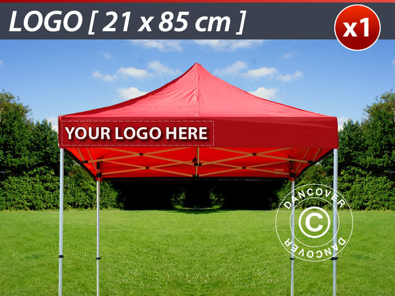 1 pc. valance print 21x85cm on FleXtents, left-aligned