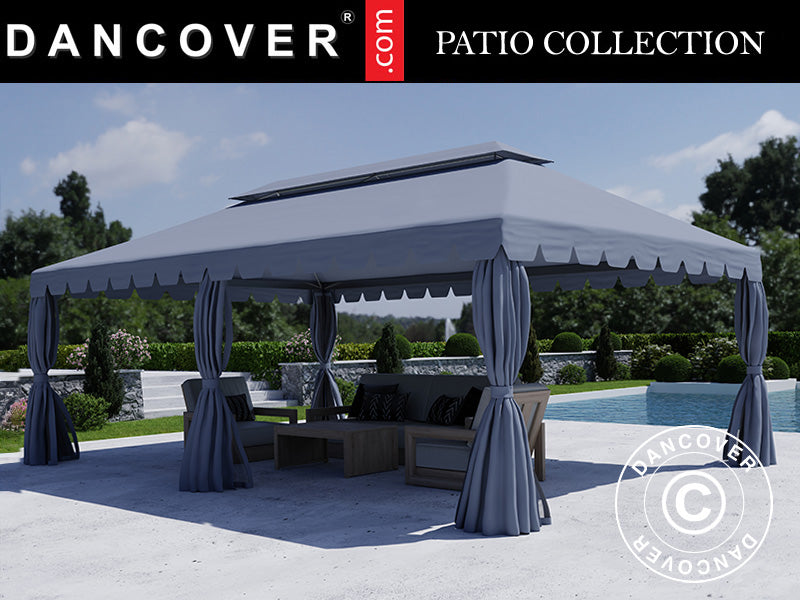 Gazebo Osiris 4x6 m, Grey