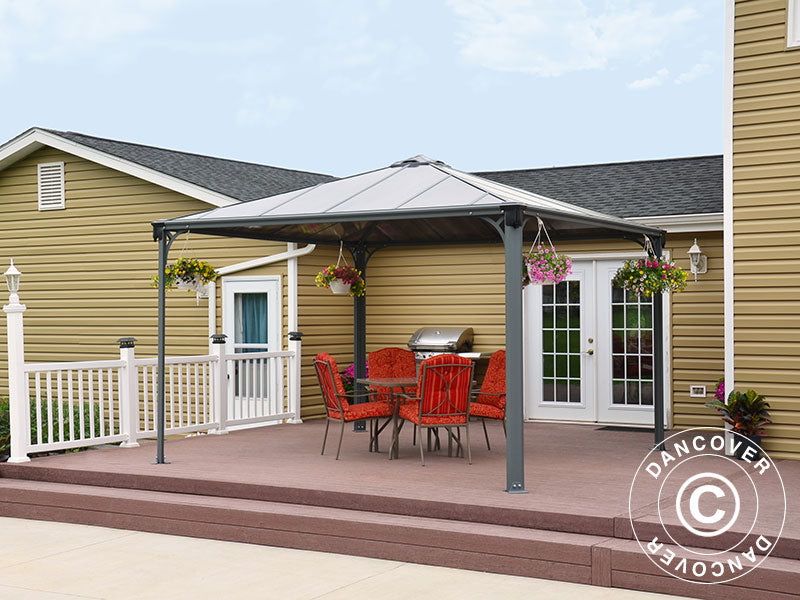 Gazebo Palermo, Palram/Canopia, 3.6x3.6 m, Anthracite