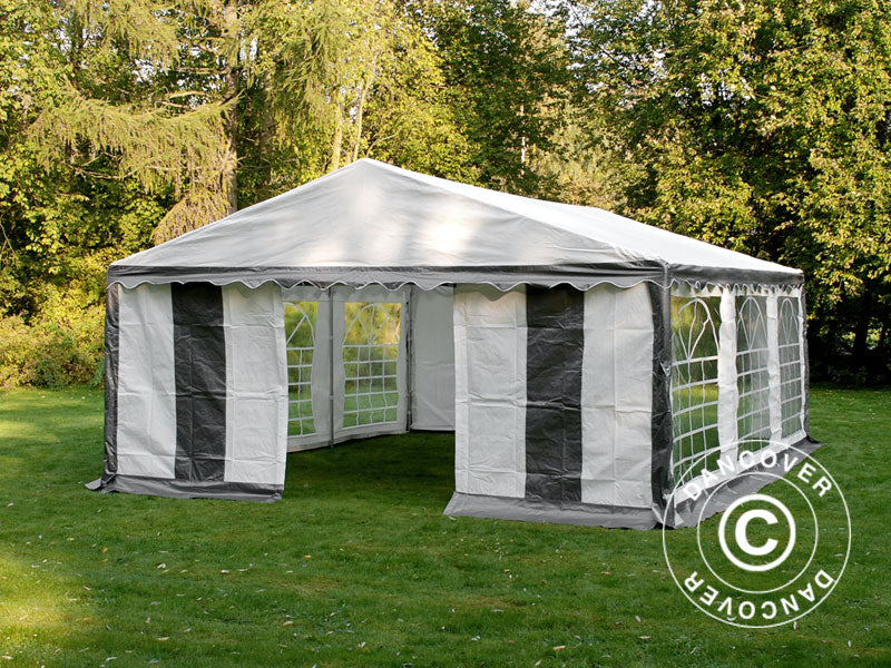 Marquee PLUS 5x6 m PE 700, Grey/White