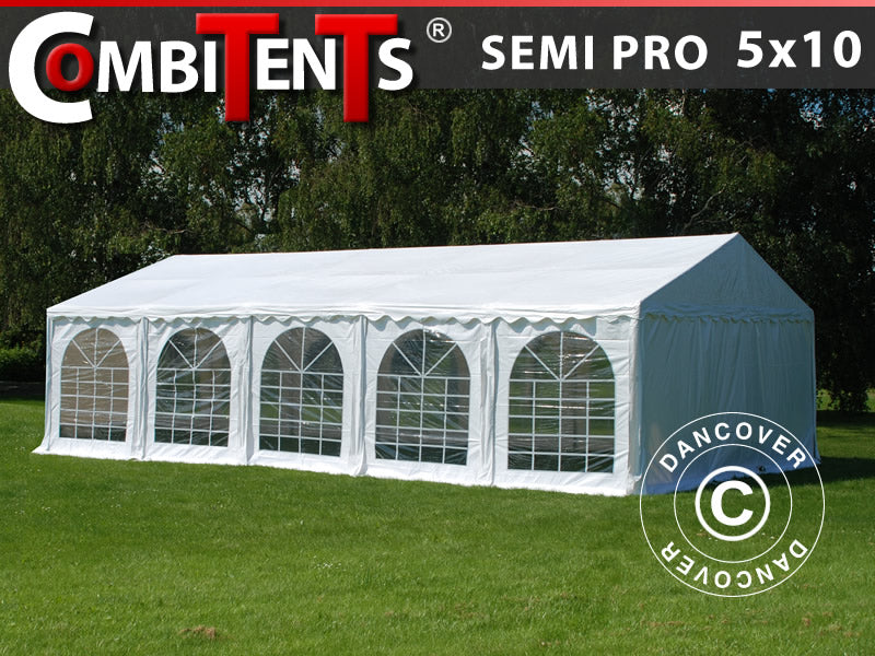 Marquee, SEMI PRO Plus CombiTents® 900 5x10 m, 3-in-1, White