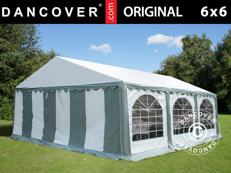 Marquee Original 6x6 m PVC 900, Grey/White