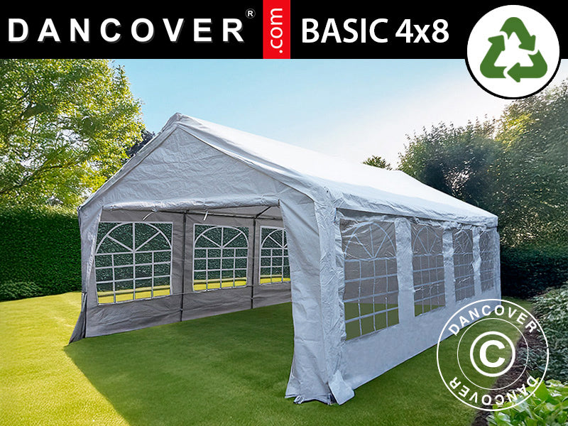 Marquee Basic 4x8 m PE 500, White