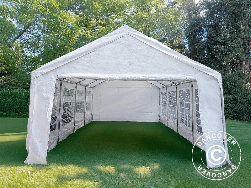 Marquee Basic 4x10 m PE 500, White