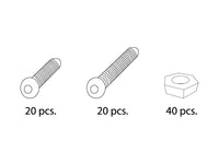 Bag w/screws & locknuts