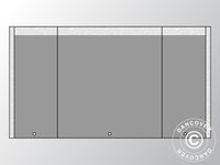 Endwall UNICO 4 m with narrow door, Dark Grey