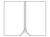 Curtain for Gazebo Osiris 3x3 m, 4 pcs, Dark Beige