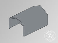 Roof Cover for Storage Shelter PRO 4x6 m PVC, Grey