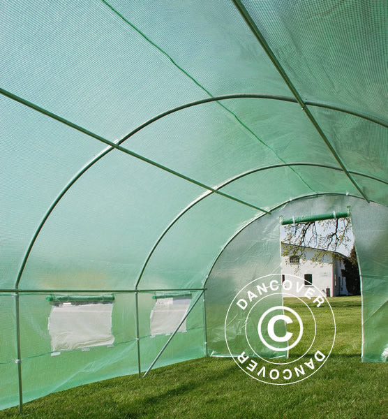 Polytunnel Greenhouse 3x4.5x2 m, 13.5 m², Green