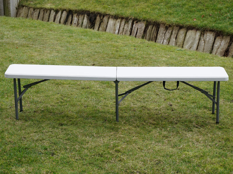 Folding Bench 183x30x43 cm, Light grey (1 pc.)
